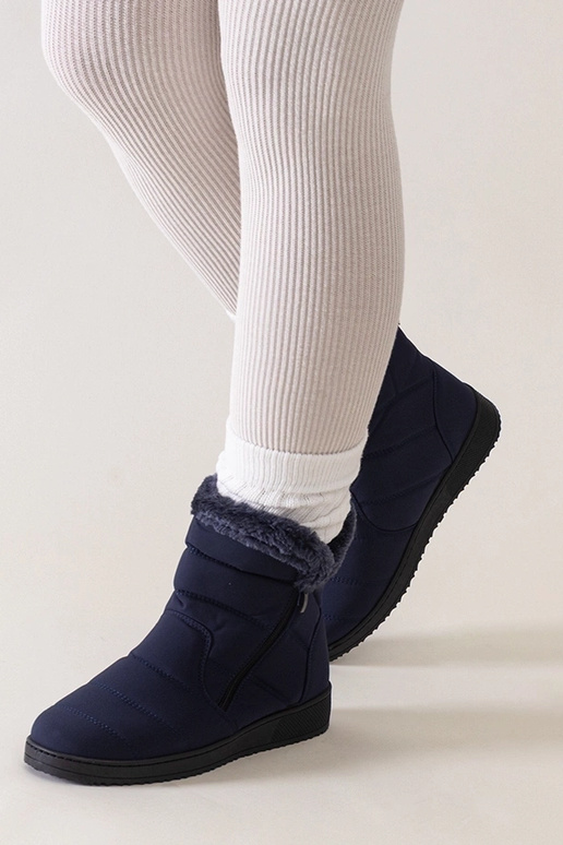 Stivali da neve blu navy decorati con...