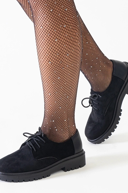 Scarpe casual nere allacciate in...