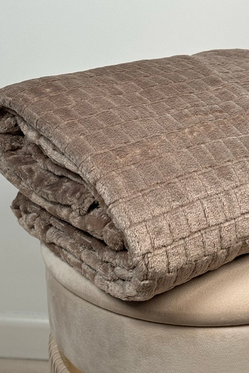 Coperta trapuntata beige