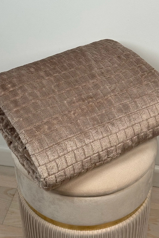 Coperta trapuntata beige