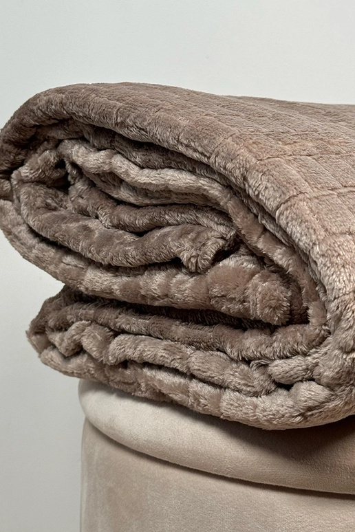 Coperta trapuntata beige