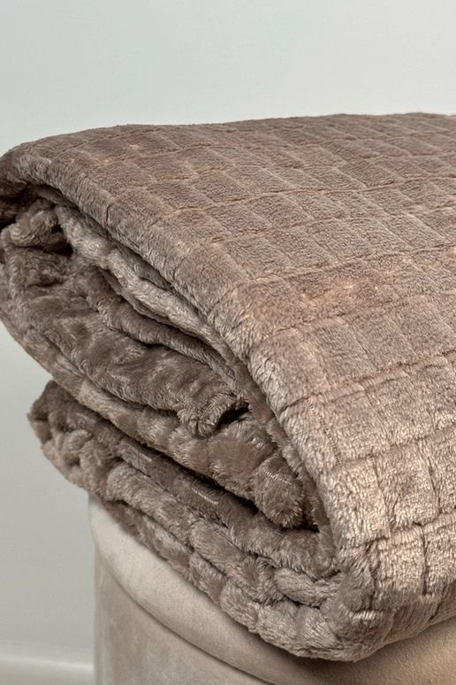 Coperta trapuntata beige