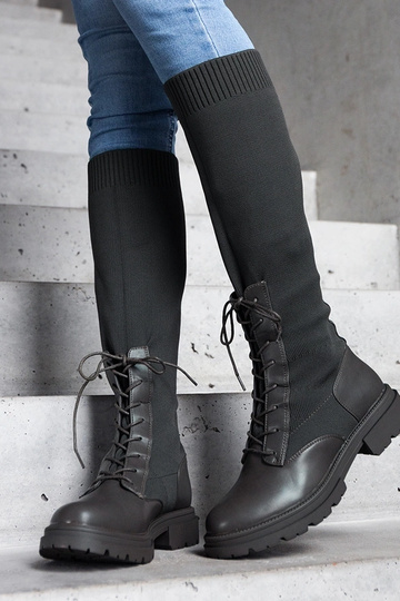 Stivaletti slip-on verdi...