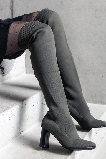 Stivali slip-on verdi con... 2