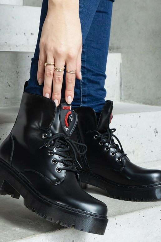 Stivaletti neri da donna Ranco