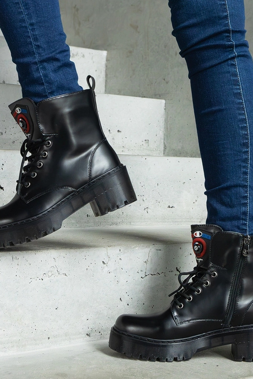 Stivaletti neri da donna Ranco