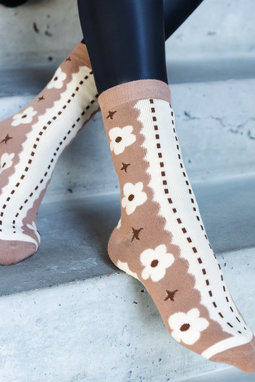 Calzini caldi neri e bianchi Sella