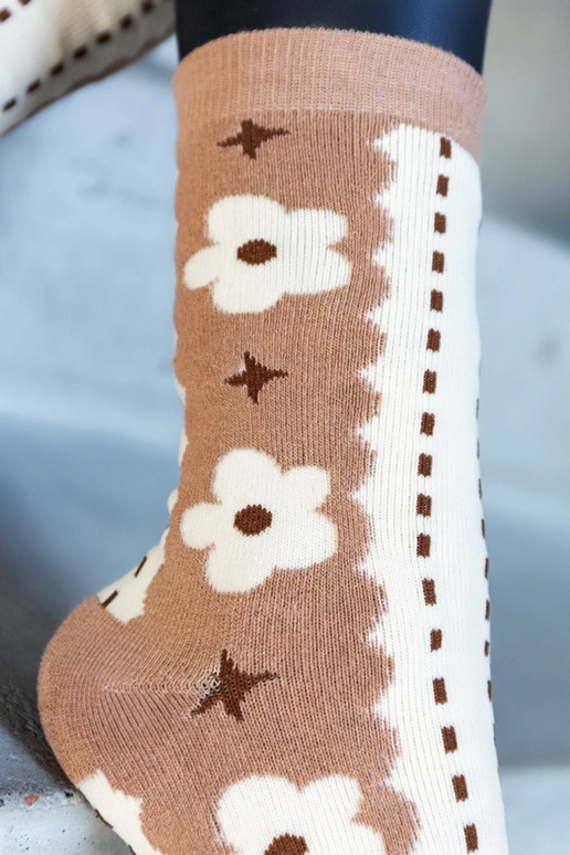 Calzini caldi neri e bianchi Sella