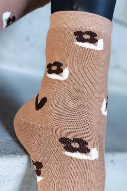 Calzini caldi neri e bianchi Sella