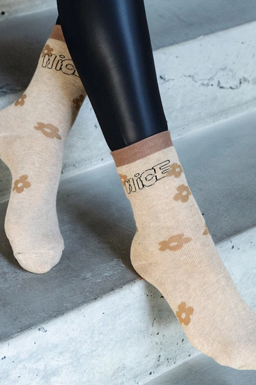 Calzini caldi beige Sella