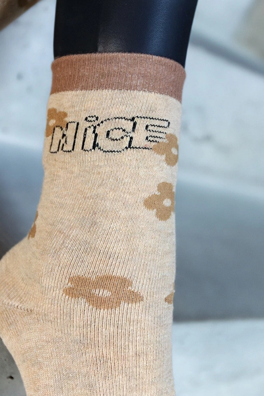 Calzini caldi beige Sella