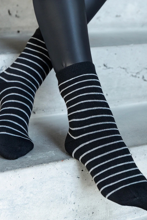 Calzini caldi neri e bianchi Sella