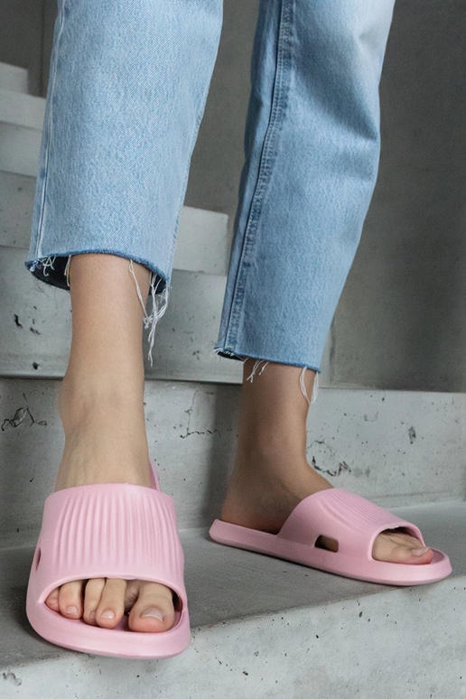 Pantofole in schiuma rosa Timber