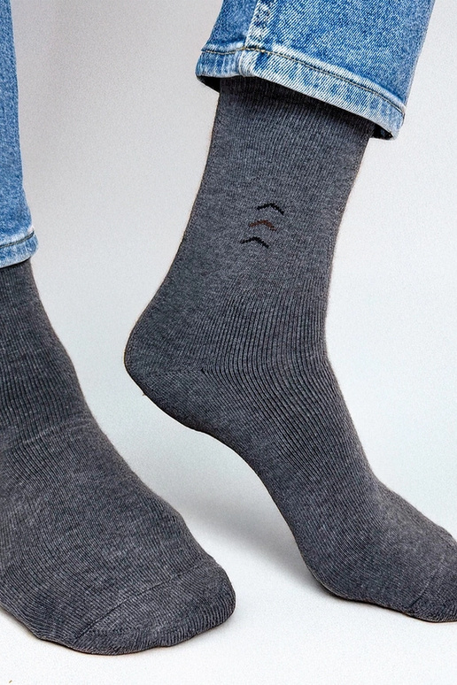 Narus calze calde da uomo grigie