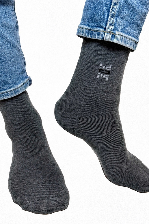 Narus calze calde da uomo grigie