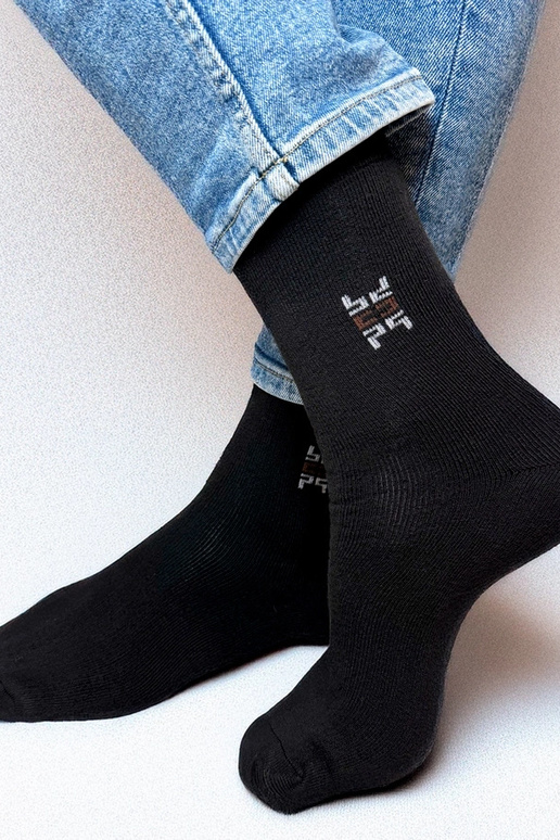 Nerput calze calde da uomo nere