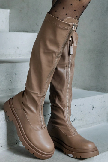 Stivali marroni in ecopelle...