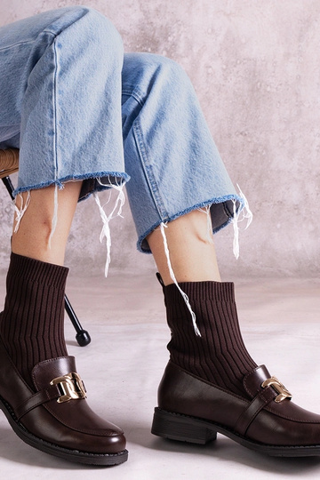 Botine marroni con gambale... 2