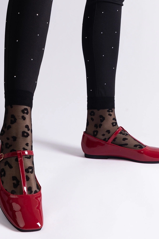 Ballerine in vernice rossa con... Ballerine in vernice rossa con...