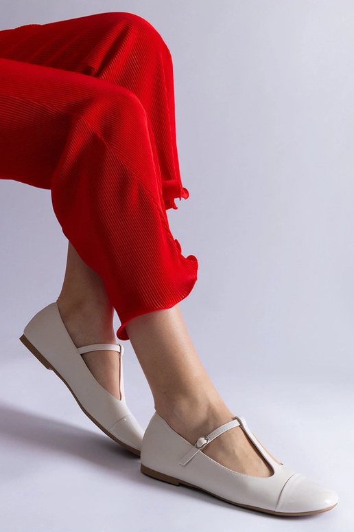 Ballerine Gloriana in vernice bianca... Ballerine Gloriana in vernice bianca...