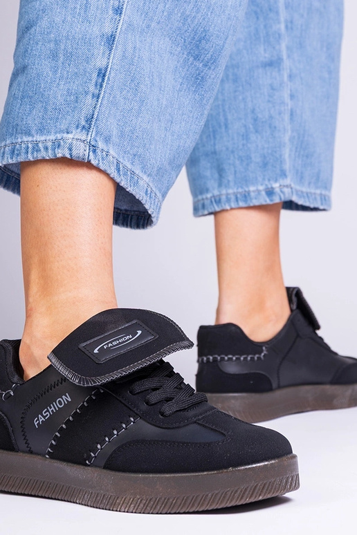 Scarpe sportive nere da donna con...