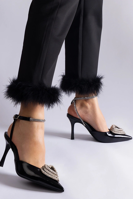 Décolleté nere con tallone scoperto...