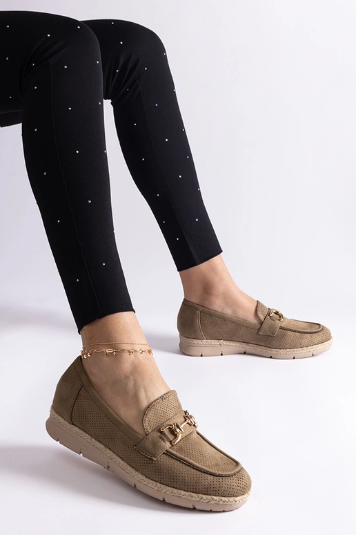 Mocassini verdi da donna in...