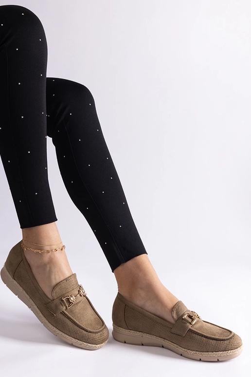 Mocassini verdi da donna in...