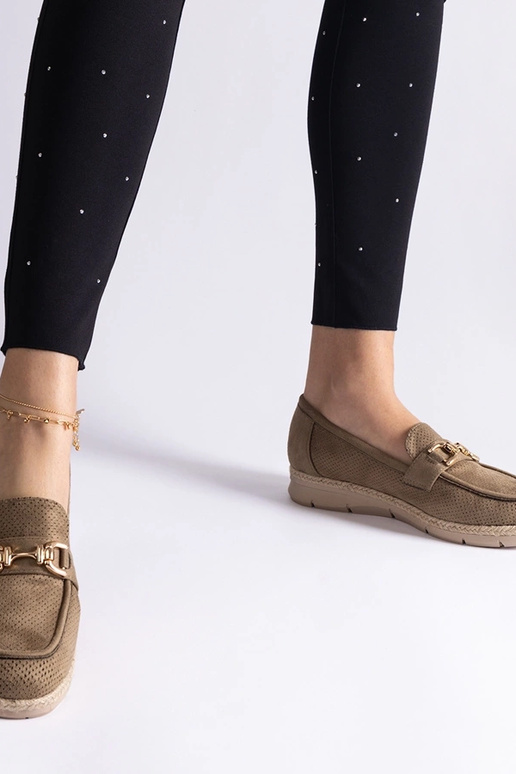 Mocassini verdi da donna in...