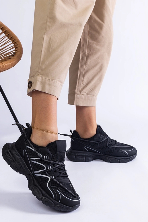 Sneakers da donna nere con suola...