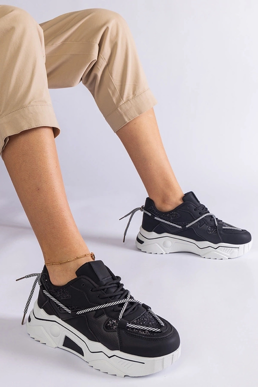 Sneakers nere da donna con glitter Agar