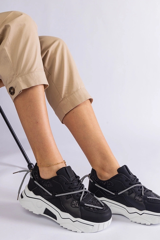 Sneakers nere da donna con glitter Agar