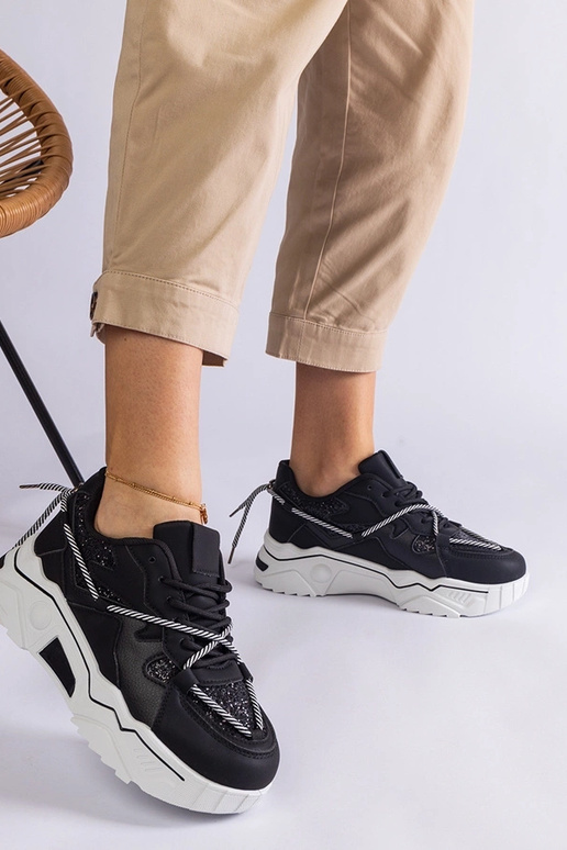 Sneakers nere da donna con glitter Agar