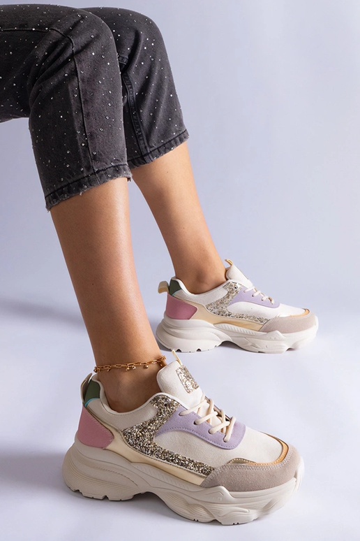 Sneakers multicolor con inserti...