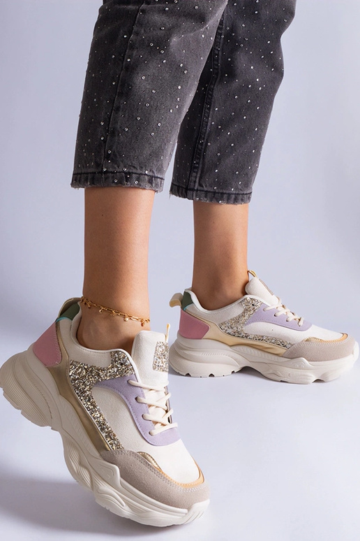 Sneakers multicolor con inserti...