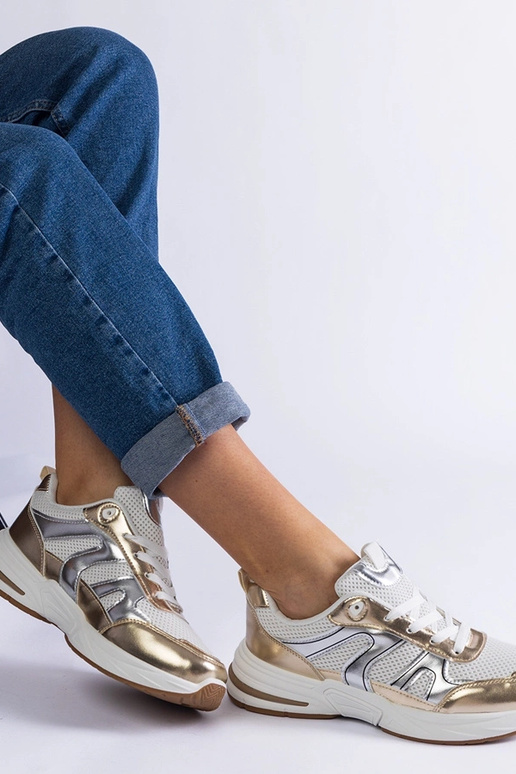 Sneakers sportive in tessuto con...