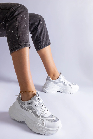 Sneakers bianche con...