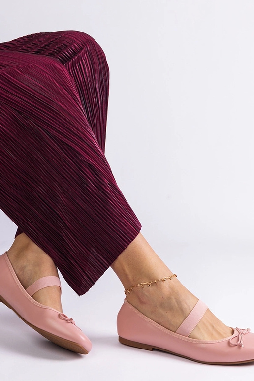 Ballerine rosa con elastico e fiocco...