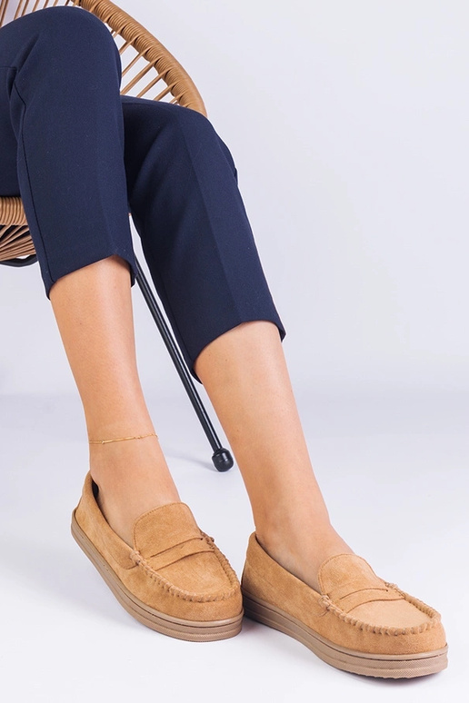 Ballet shoes femminili marroni in...