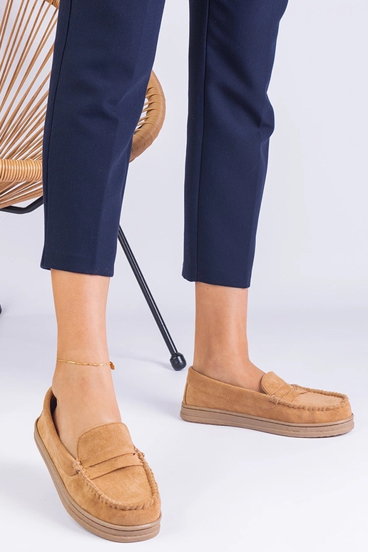 Ballet shoes femminili marroni in...