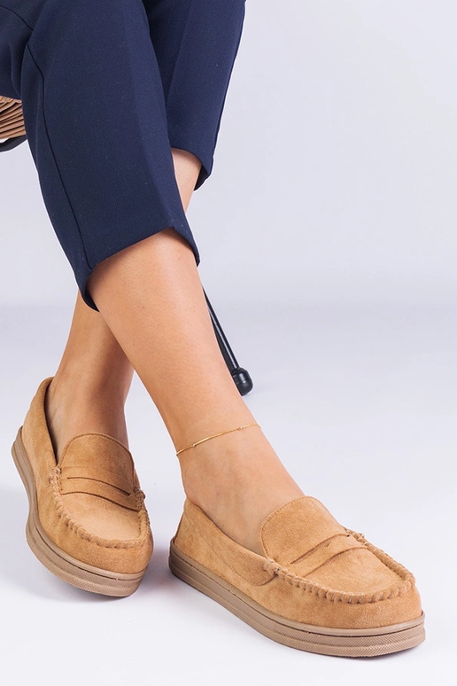 Ballet shoes femminili marroni in...