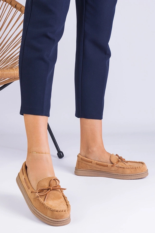 Ballet shoes femminili marroni in...