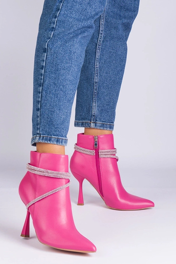 Stivaletti rosa con tacco... 2