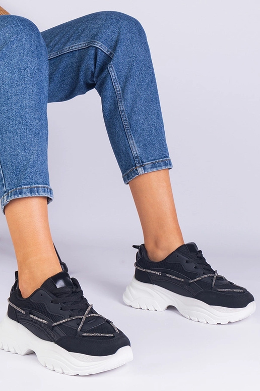 Sneakers nere da donna decorate con...