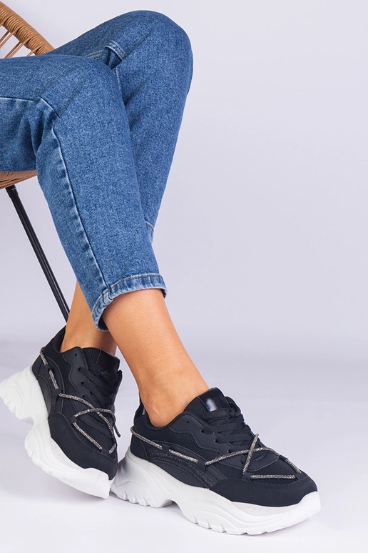 Sneakers nere da donna decorate con...