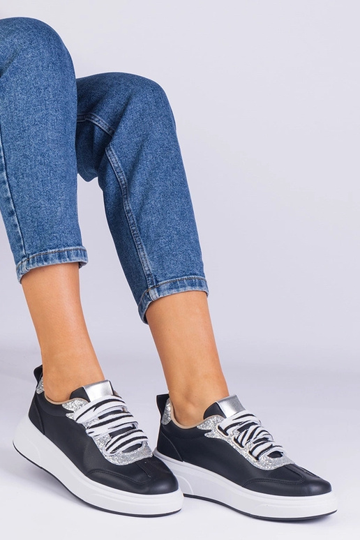 Sneakers nere da donna decorate con...