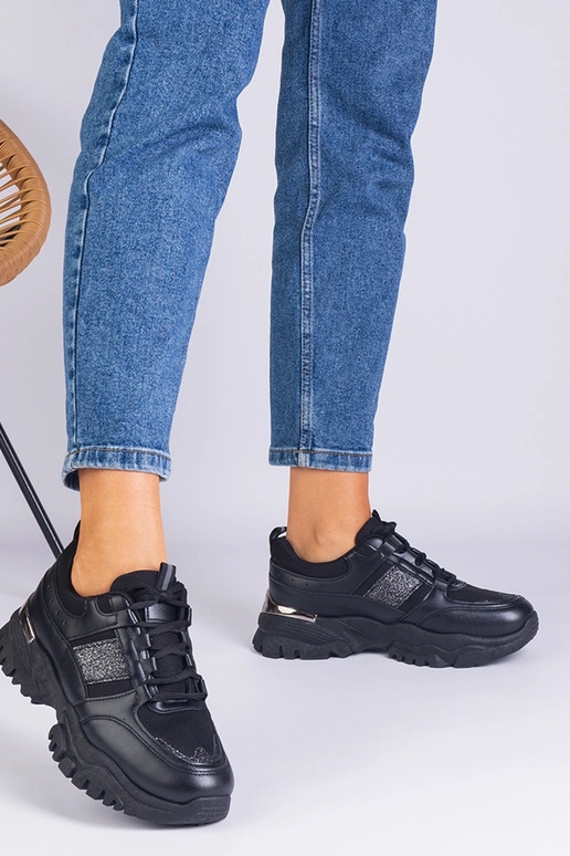 Sneakers nere da donna decorate con...