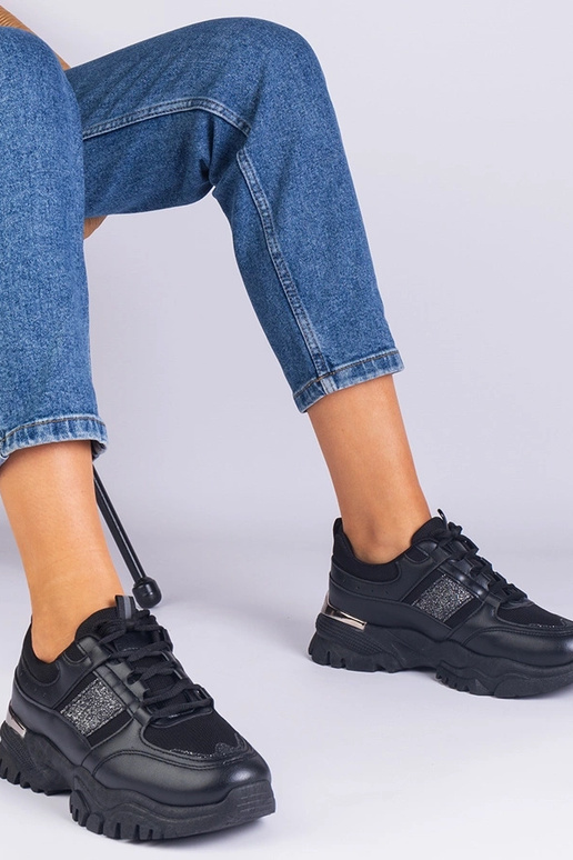 Sneakers nere da donna decorate con...