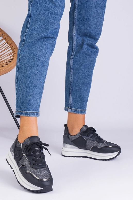 Sneakers nere da donna decorate con...