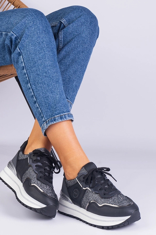 Sneakers nere da donna decorate con...